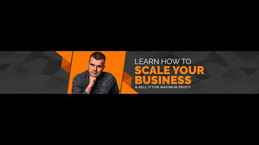 Free Business Coaching YouTube Banner PSD Template