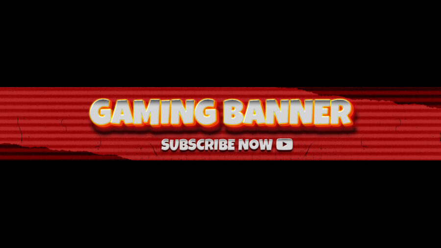 Free Gaming YouTube Banner PSD Template